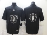 Men's Raiders  #11 Henry Ruggs III Black Black Shadow Logo Limited Jersey