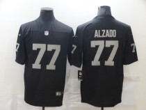 Men's Las Vegas Raiders #77 Alzado Black Vapor Limited Jersey