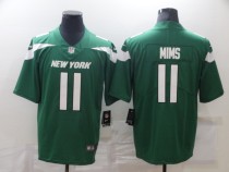 Men's New York Jets #11 Mims Green Vapor Untouchable Limited Stitched Jersey