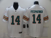 Men's Miami Dolphins #14 Fitzpatrick White Color Rush Limited Jersey