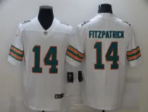 Men's Miami Dolphins #14 Fitzpatrick White Color Rush Limited Jersey