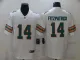 Men's Miami Dolphins #14 Fitzpatrick White Color Rush Limited Jersey
