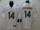 Men's Miami Dolphins #14 Fitzpatrick White Vapor Untouchable Limited Jersey