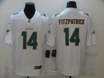 Men's Miami Dolphins #14 Fitzpatrick White Vapor Untouchable Limited Jersey