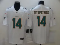 Men's Miami Dolphins #14 Fitzpatrick White Vapor Untouchable Limited Jersey