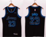 NBA Los Angeles Lakers #23 LeBron James Black City Edition Nike Jersey