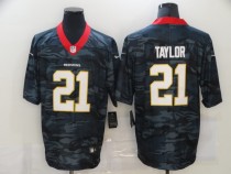 Men's Washington Football Team #21 Sean Taylor  2020 Black Camo Limited Jersey