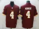 Men's Washington Football Team #4 Heinicke Red Vapor Untouchable Limited Jersey