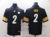 Men's Pittsburgh Steelers #2 Vick Black Vapor Untouchable Limited Jersey