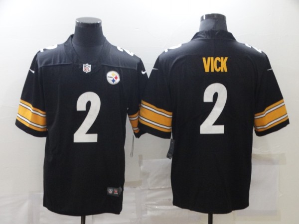 Men's Pittsburgh Steelers #2 Vick Black Vapor Untouchable Limited Jersey