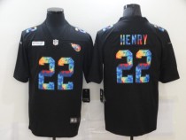 Men's Tennessee Titans #22 Derrick Henry 2020 Black Crucial Catch Limited Jersey