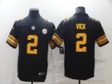 Men's Pittsburgh Steelers #2 Vick Black Color Rush Limited Jersey