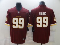 Men's Washington Football Team #99 Young Red Vapor Untouchable Limited Jersey