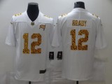 Men's Tampa Bay Buccaneers #12 Brady White Leopard Limited Jersey