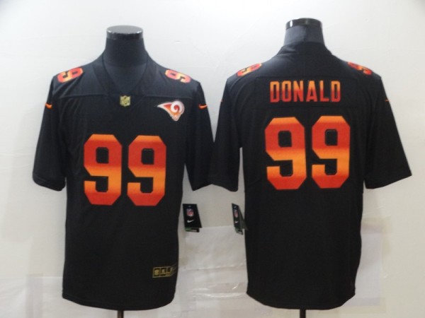 Men's Los Angeles Rams #99 Aaron Donald 2020 Black Fashion Limited Jersey