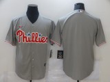 MLB Philadelphia Phillies Blank Grey Game Nike Jersey