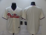 MLB Philadelphia Phillies Blank Cream Game Nike Jersey