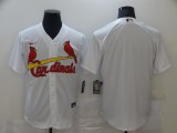 MLB St. Louis Cardinals Blank White Game Nike Jersey