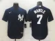 MLB New York Yankees #7 Mickey Mantle Navy Blue Game Nike Jersey