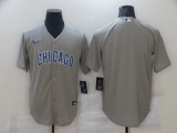 MLB Chicago Cubs Blank Grey Game Nike Jersey