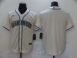 MLB Seattle Mariners Blank Cream Game Nike Jersey