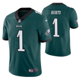 Men's Philadelphia Eagles #1 Hurts Green Vapor Untouchable Limited Jersey