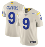 Men's Los Angeles Rams #9 Matthew Stafford Bone Vapor Limited Jersey