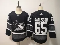 Adidas Sharks #65 Erik Karlsson Black 2019 All-Star Jersey