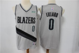 NBA Portland Trail Blazers #00 Carmelo Anthony Earned Edition Gray Jersey