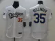 MLB Los Angeles Dodgers #35 Cody Bellinger White Gold Championship Flex Base Elite Jersey