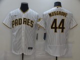 MLB San Diego Padres #44 Joe Musgrove White Flex Base Elite Jersey