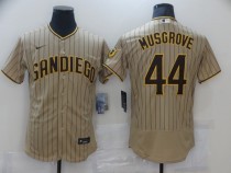 MLB San Diego Padres #44 Joe Musgrove Tan Brown Flex Base Elite Jersey