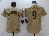 MLB San Diego Padres #9 Jake Cronenworth Tan Brown Flex Base Elite Jersey