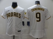 MLB San Diego Padres #9 Jake Cronenworth White Flex Base Elite Jersey