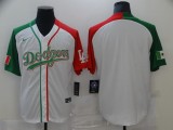 MLB Los Angeles Dodgers Blank White Mexican Heritage Culture Night Mexico Jersey
