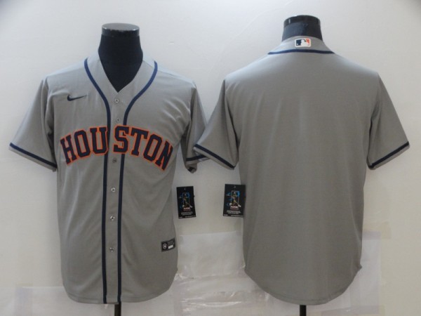 MLB Houston Astros Blank Grey Game Nike Jersey