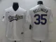 MLB Los Angeles Dodgers #35 Cody Bellinger White Gold Game Nike Jersey