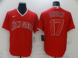 MLB Los Angeles Angels #17 Ohtani Red Game Nike Jersey