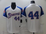 MLB Atlanta Braves #44 Hank Aaron White Game Jersey