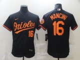 MLB Baltimore Orioles #16 Mancini Orange Elite Jersey