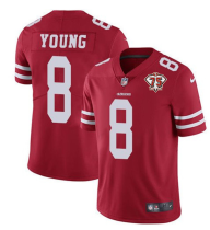Men's San Francisco 49ers #8 Steve Young Red 2021 75th Anniversary Vapor Untouchable Limited Jersey