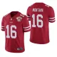 Men's San Francisco 49ers #16 Joe Montana Red 2021 75th Anniversary Vapor Untouchable Limited Jersey