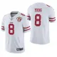 Men's San Francisco 49ers #8 Steve Young White 2021 75th Anniversary Vapor Untouchable Limited Jersey