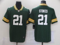 Men's Green Bay Packers #21 Eric Stokes Green 2021 NFL Draft  Vapor Untouchable Limited Jersey