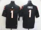 Men's Cincinnati Bengals #1 Ja'Marr Chase 2021 NFL Draft Black Vapor Limited Jersey