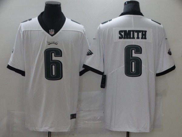 Men's Philadelphia Eagles #6 DeVonta Smith 2021 NFL Draft White Vapor Untouchable Limited Jersey