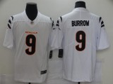 Men's Cincinnati Bengals #9 Joe Burrow 2021 White Vapor Untouchable Limited Jersey