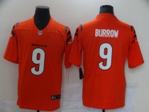 Men's Cincinnati Bengals #9 Joe Burrow 2021 Orange Vapor Untouchable Limited Jersey