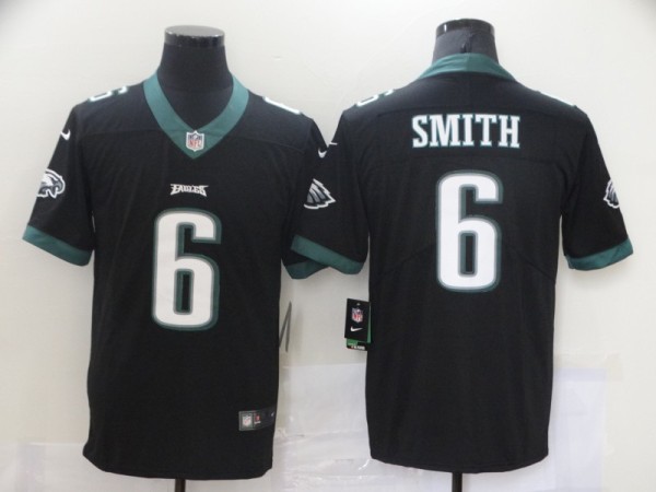 Men's Philadelphia Eagles #6 DeVonta Smith 2021 NFL Draft Black Vapor Untouchable Limited Jersey