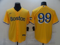 MLB Boston Red Sox #99 Alex Verdugo Gold 2021 City Connect Jersey